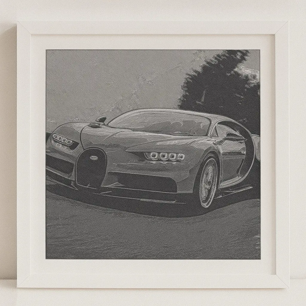 Bugatti Chiron 3D-Art Picture