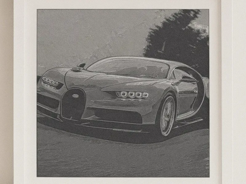 Bugatti Chiron 3D-Art Picture