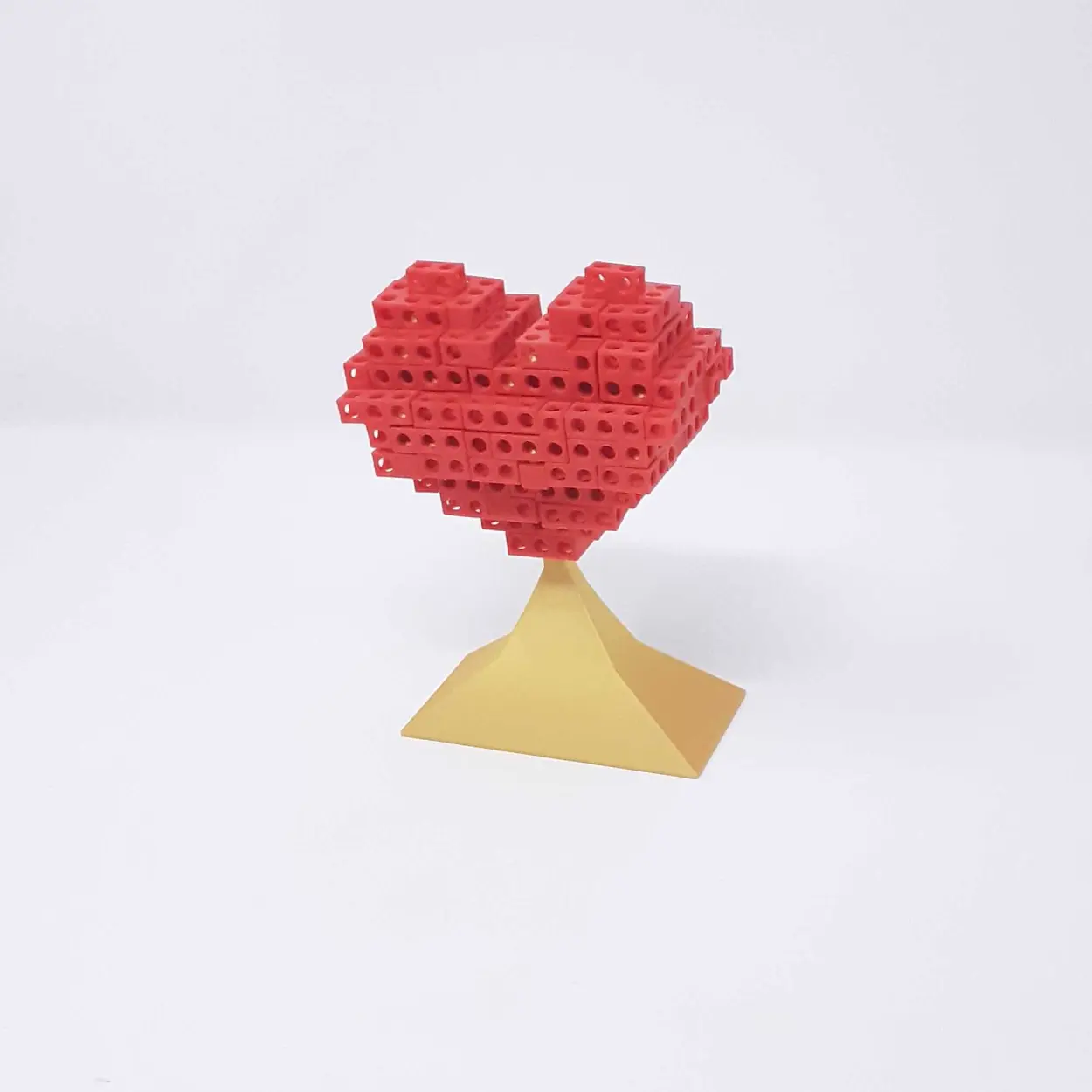 PUZZLE DI TETRIS A FORMA DI CUORE CON SUPPORTO