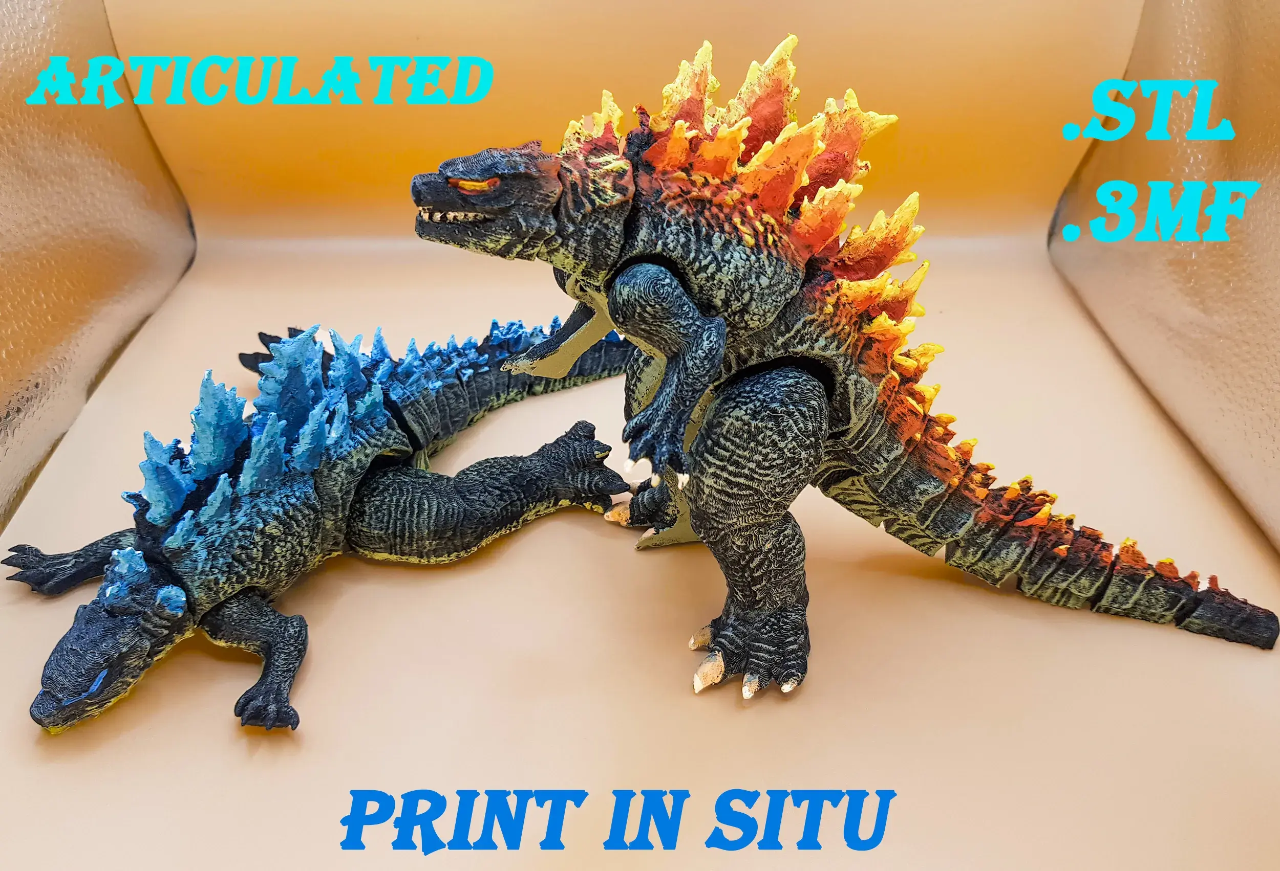 Burning Godzilla Naranja Godzilla King