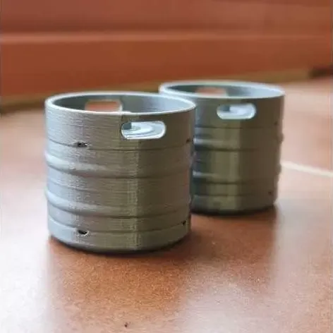 1/10 Scale KEG barrels