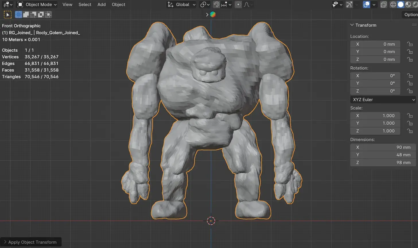 Rocky Golem | RGP TableTop Golem