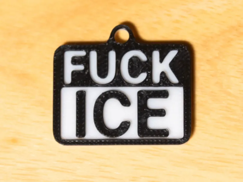 F*UCK ICE Key chain