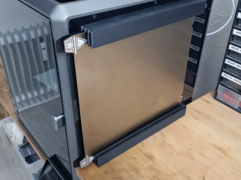 Supporto laterale per piastre del letto di stampa, lato destro o sinistro, K1 Max