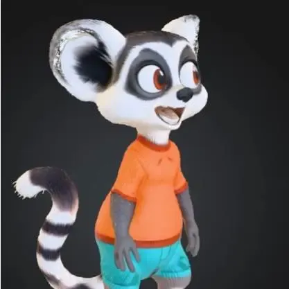 Cartoon Lemur