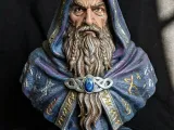 Archmage Wizard Bust | Mystic Sorcerer Statue | High Fantasy-0