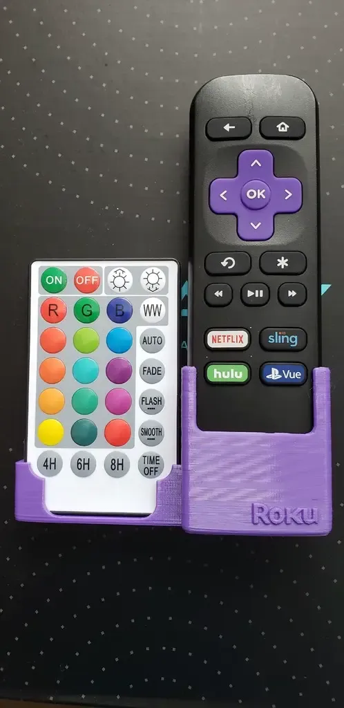 RGB and Roku remote holder 