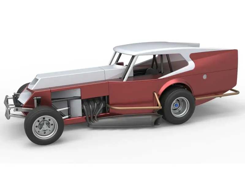 Vintage Dirt Modified stock car Version 5 Scale 1:25