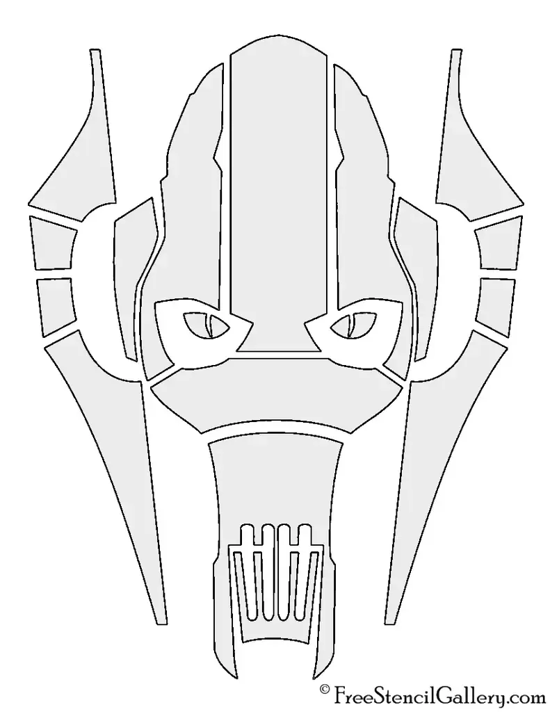 general grievous stencil