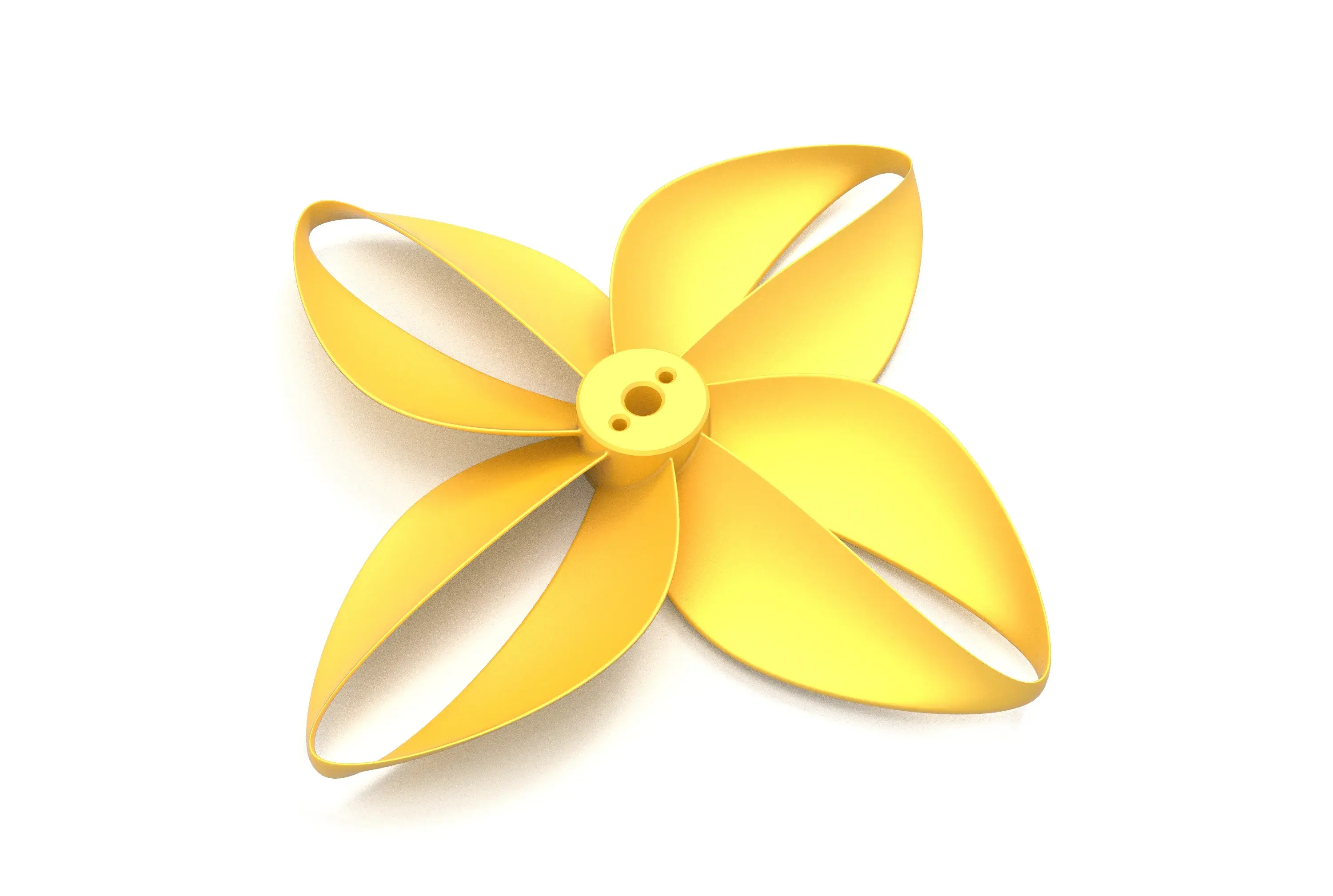 Toroidal drone propeller - 4 blades