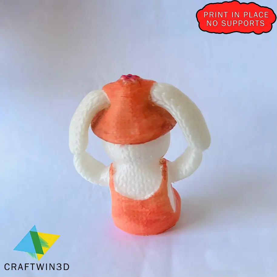 PRINT IN PLACE TEDDY STRICKEN STIL KEINE UNTERSTÜTZUNG MIT 3MF