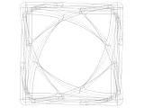 Wireframe Shape Geometric Complex Cube-5