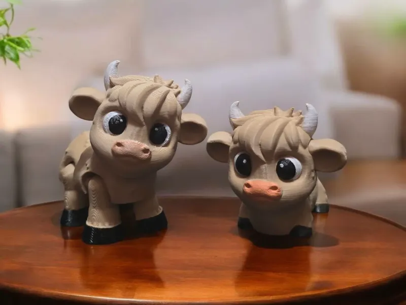 Flexi Articulating Cute Highlandcow( Big+Small)