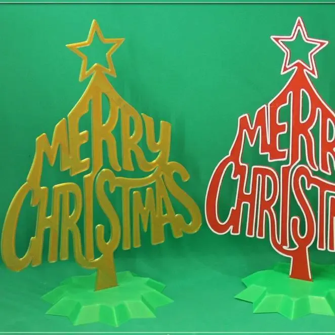 Merry Christmas Tree Sign