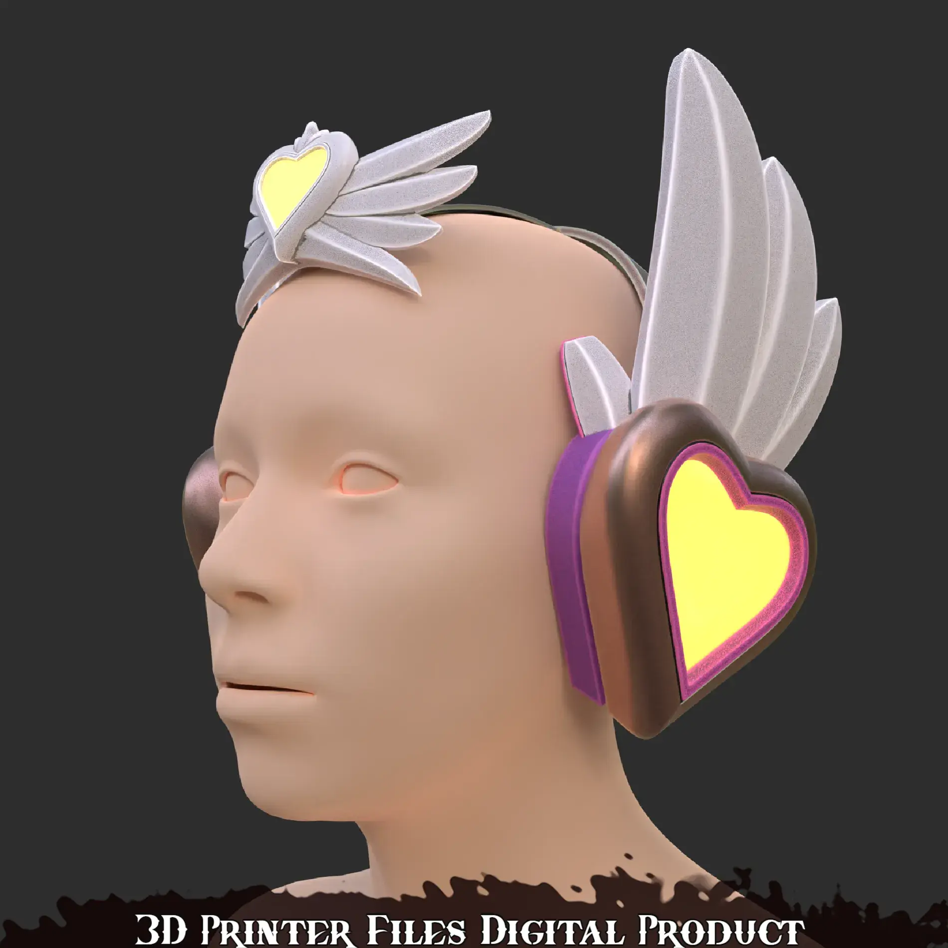 Heart of Hope Juno Cosplay Headphones Overwatch 2