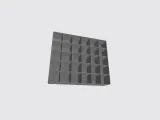 set box with compartments, thk 1,5mm, in size 40x40mm-6