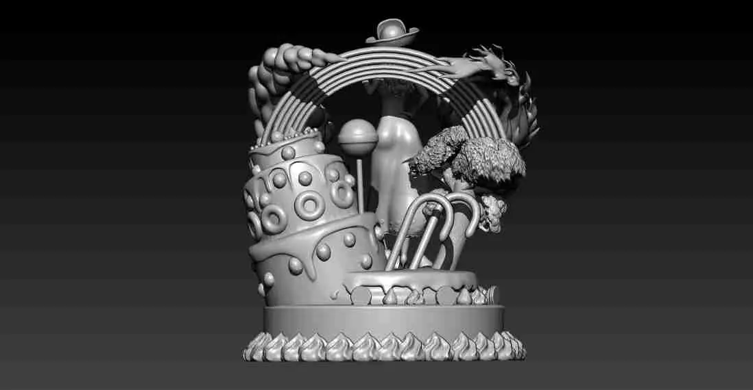 JOVEM CHARLOTTE LINLIN (BIG MOM) - PEÇA ÚNICA - IMPRESSÃO 3D