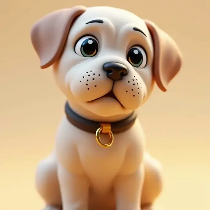 Puppy mastiff cartoon