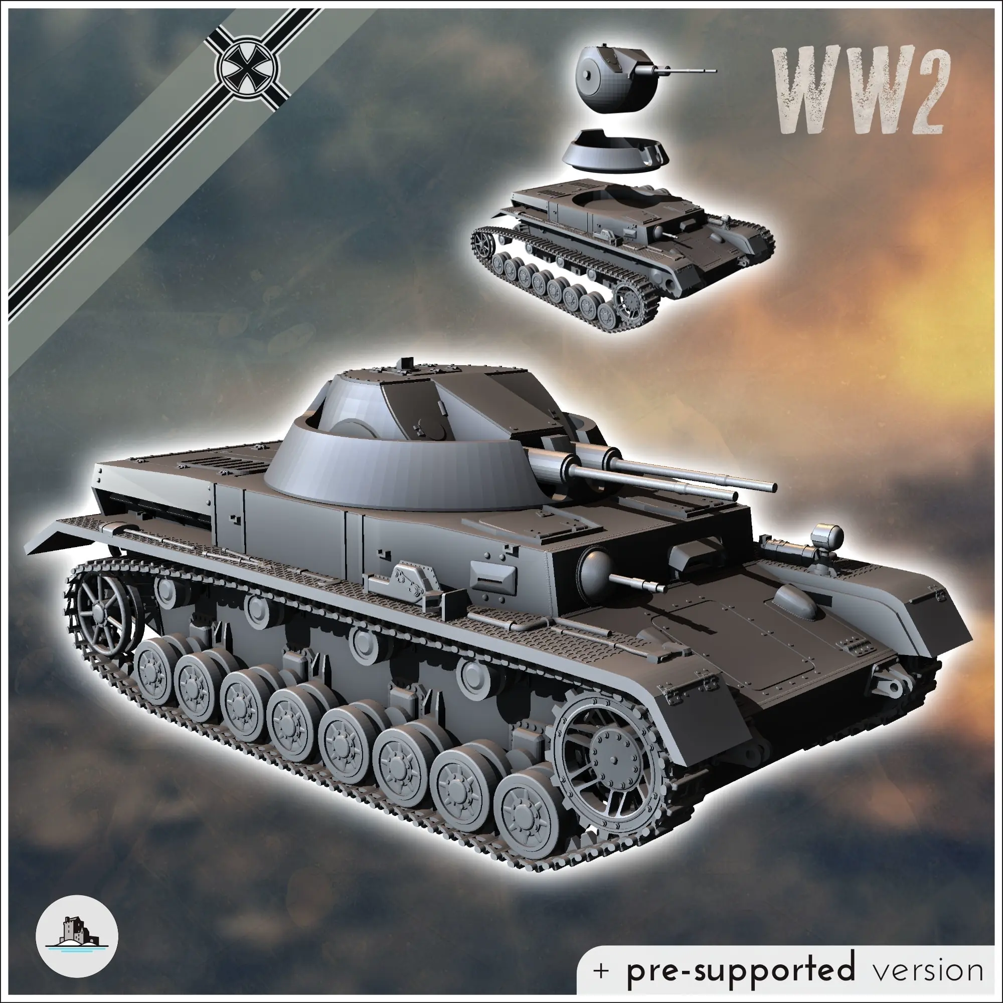 Deutsche WW2 Fahrzeuge Pack Nr. 2 (Panzer IV und Varianten) - ww