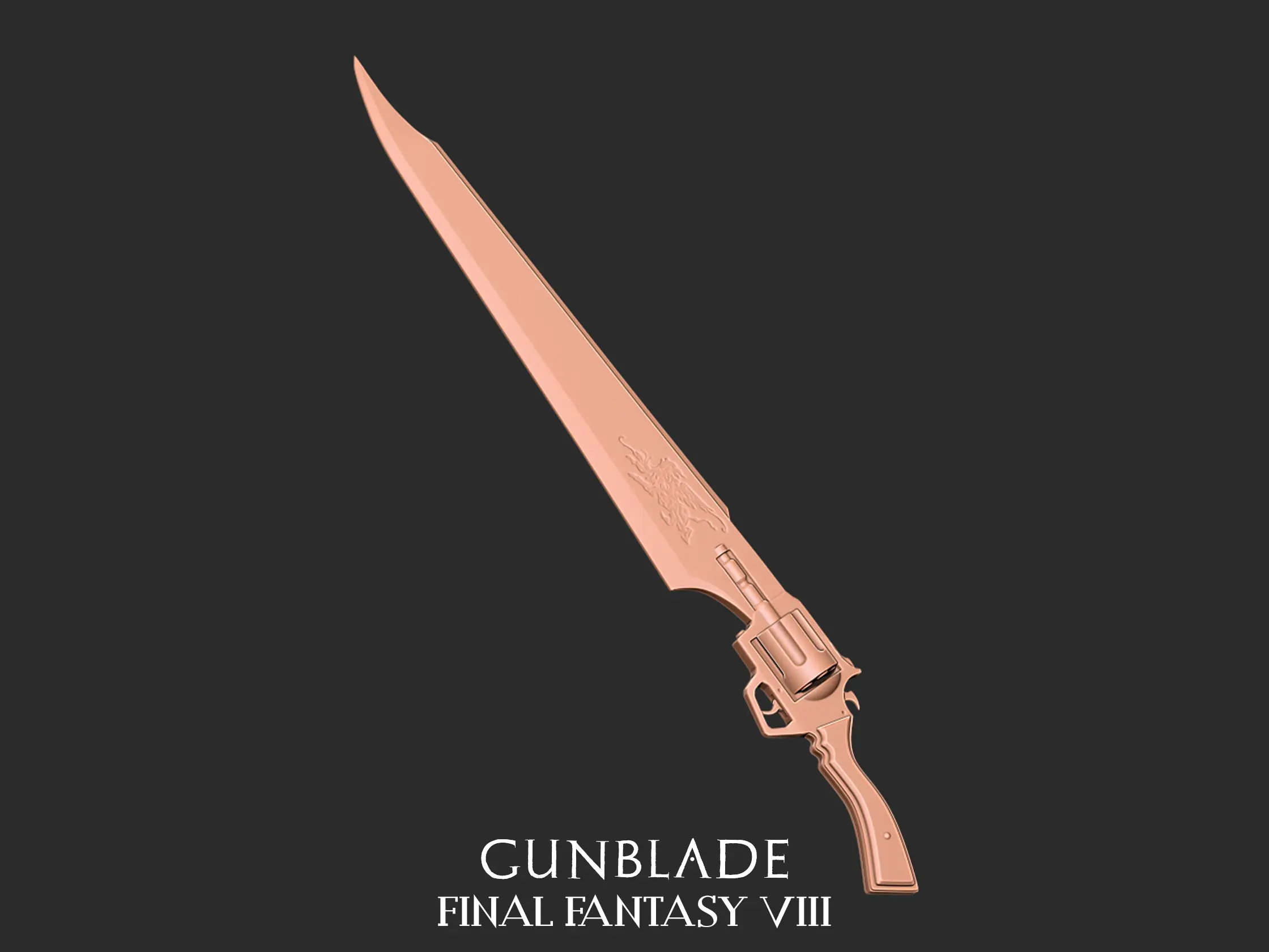 Final Fantasy 8 - Modèle d'impression 3D Gunblade