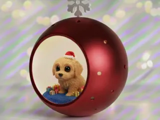 Christmas Puppy Sphere