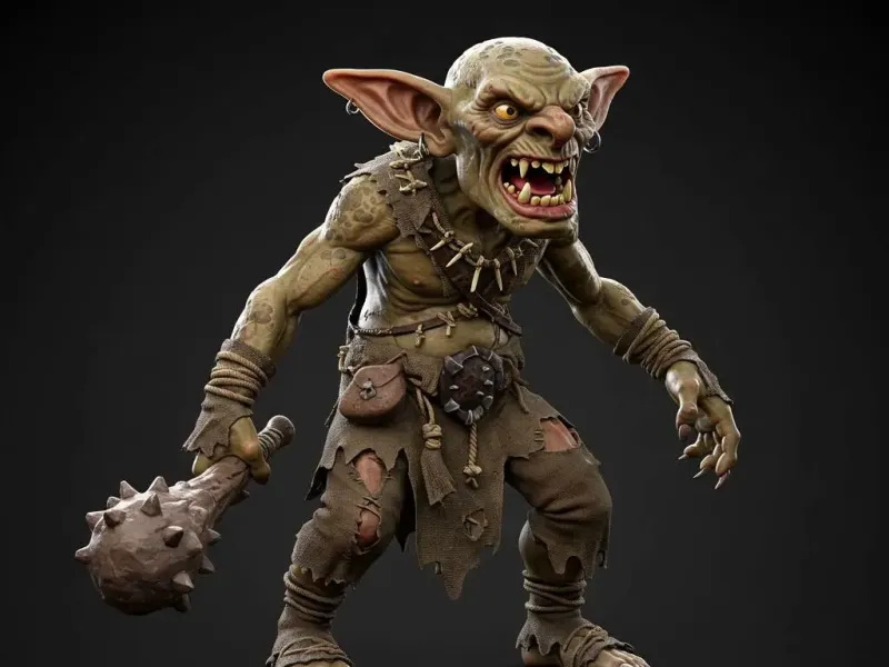 goblin verde realista