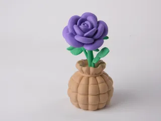 Balloon Flower Rose Bouquet Sculpture