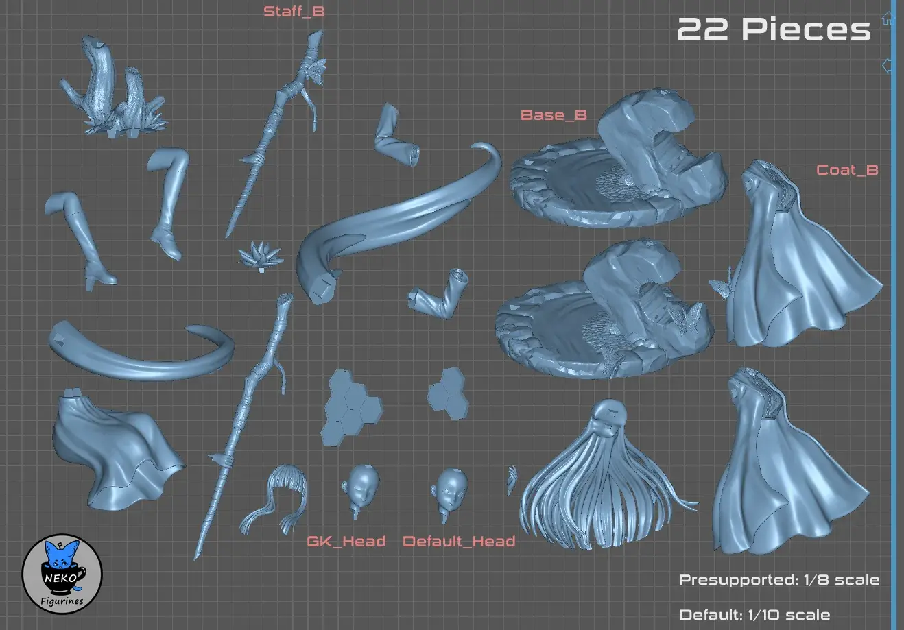 Fern - Beyond Journey's End Anime Figure for 3D Printing