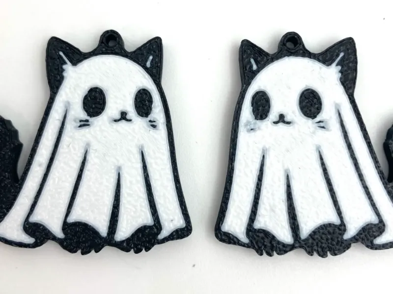 Ghost Cat Earrings / Pendientes Gato Fantasma