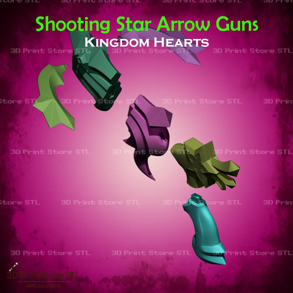 Shooting Star Arrow guns Cosplay Kingdom Hearts - STL File