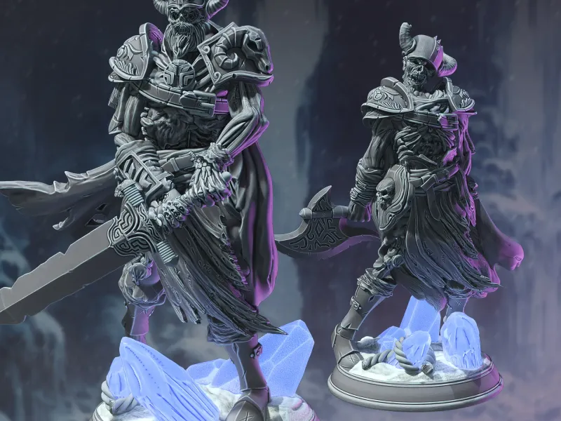 Draugr Undead Warriors - Pair