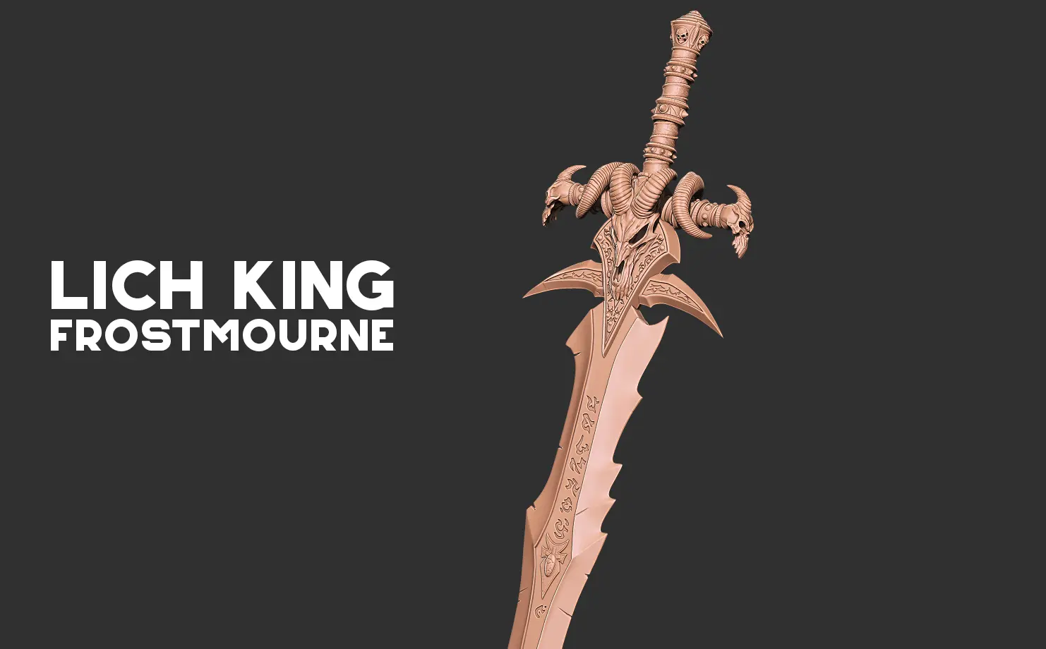 Lich King - Frostmourne 3D print model