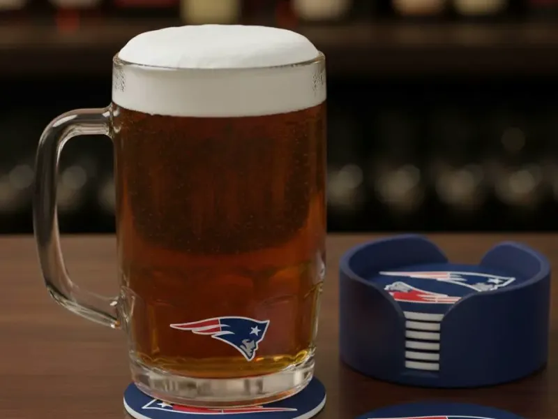 PATRIOTS COASTERS AND HOLDER
