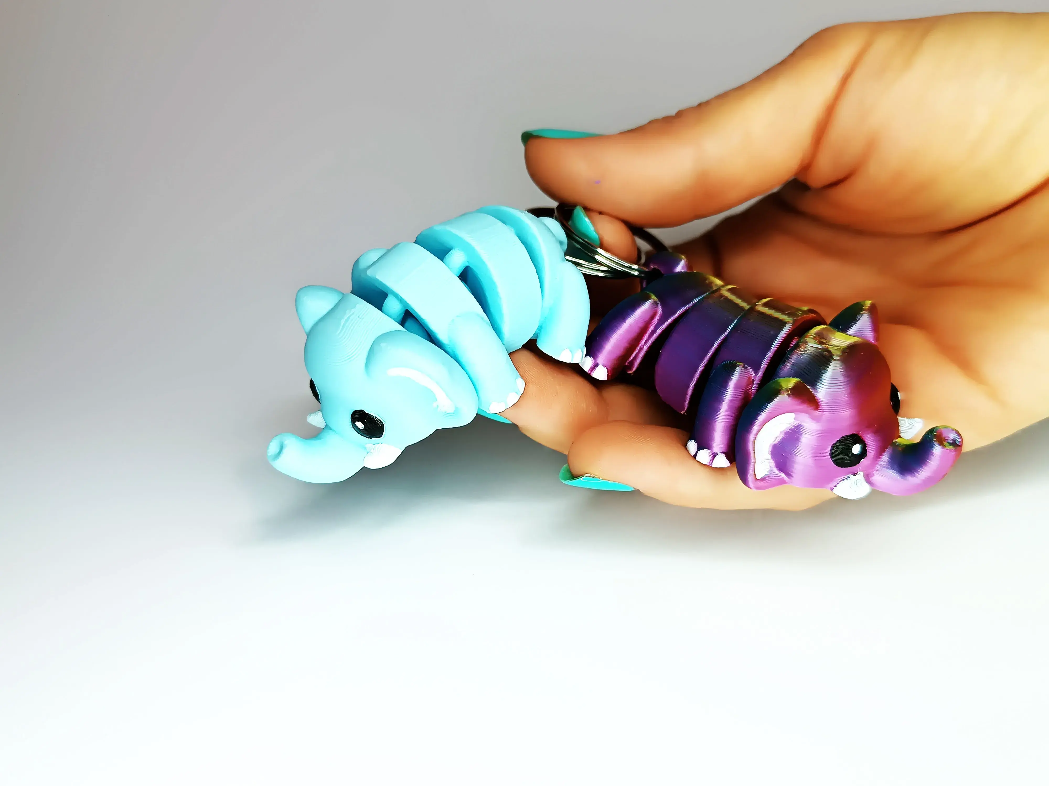 Cute Flexi Pets Elephant (Keychain & Magnet)