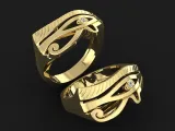 Horus / Rah eye with 2mm stone-0