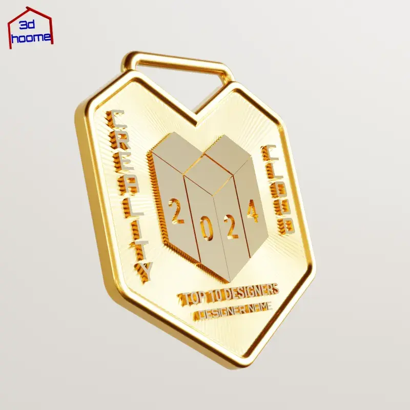 Creality Cloud Top 10 Designers of the Year 2024 Medal