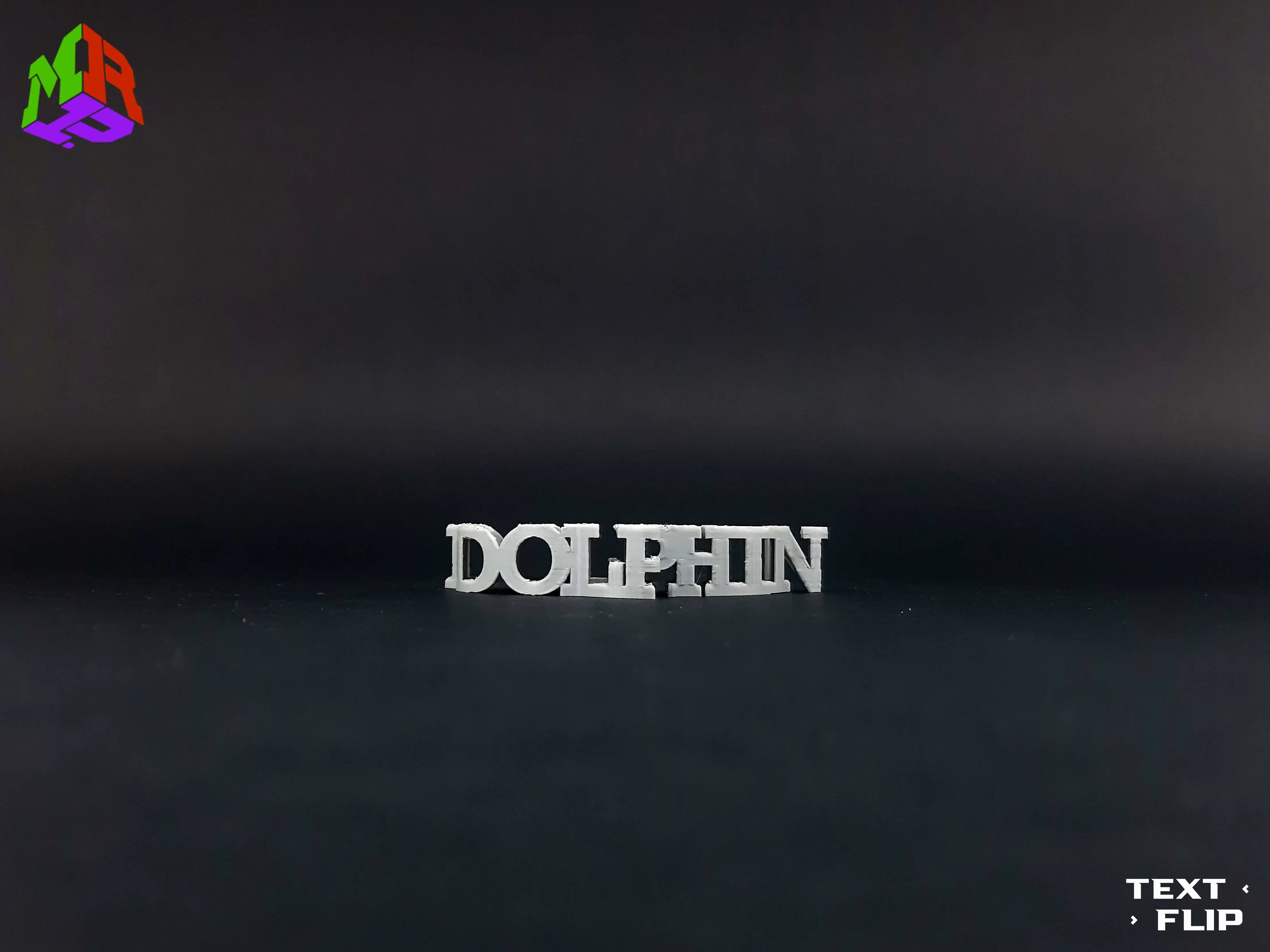 Text Flip - Dolphin