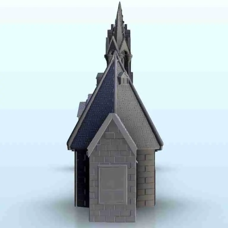 Gothic building with sophisticated arch 19 - scenery medieva