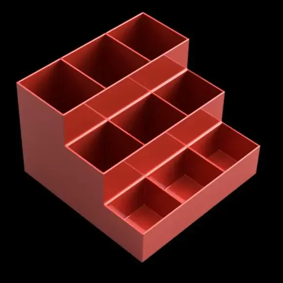 A simple and aesthetic compartment desk organizer