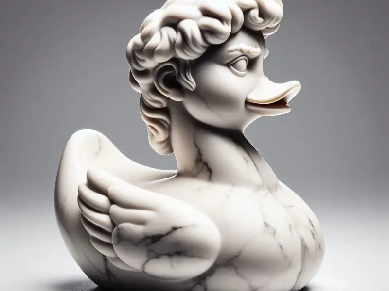 Rubber Duck David – A Renaissance Twist