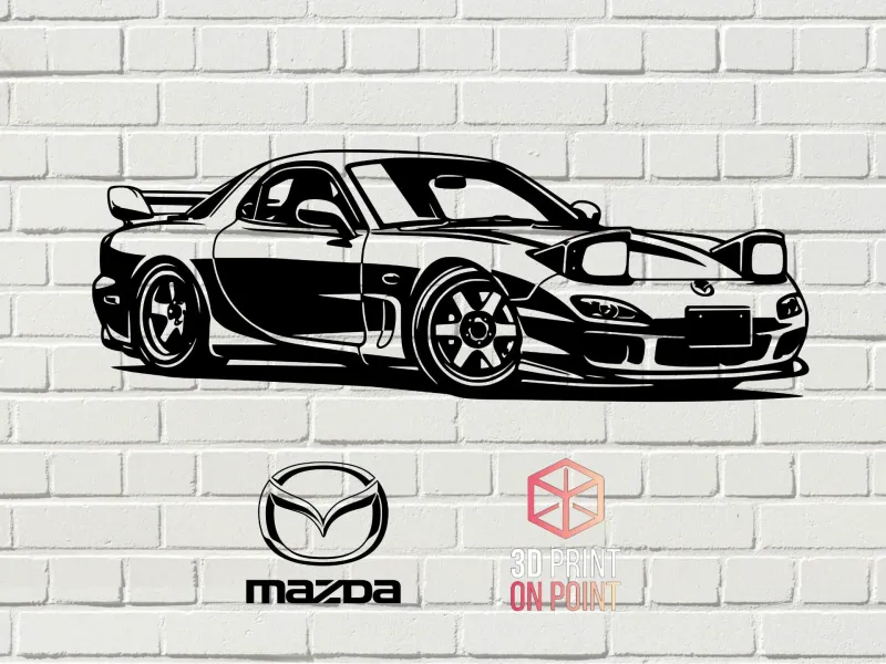 Mazda RX-7 FD - 2D WALL ART