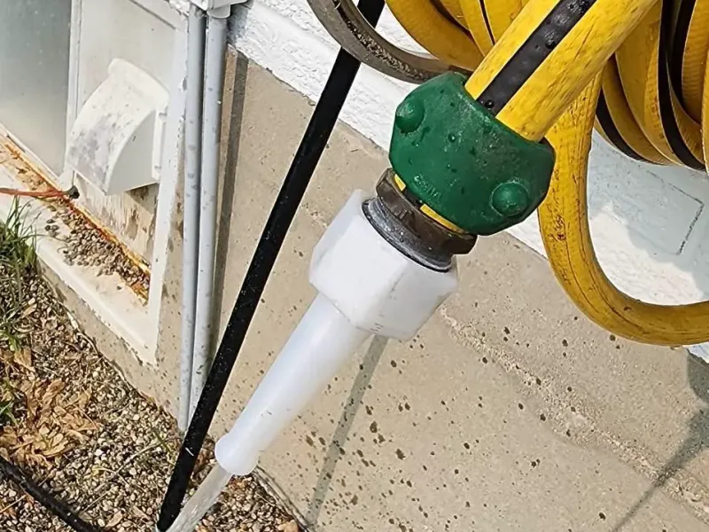 Garden hose nozzle easy print no leak