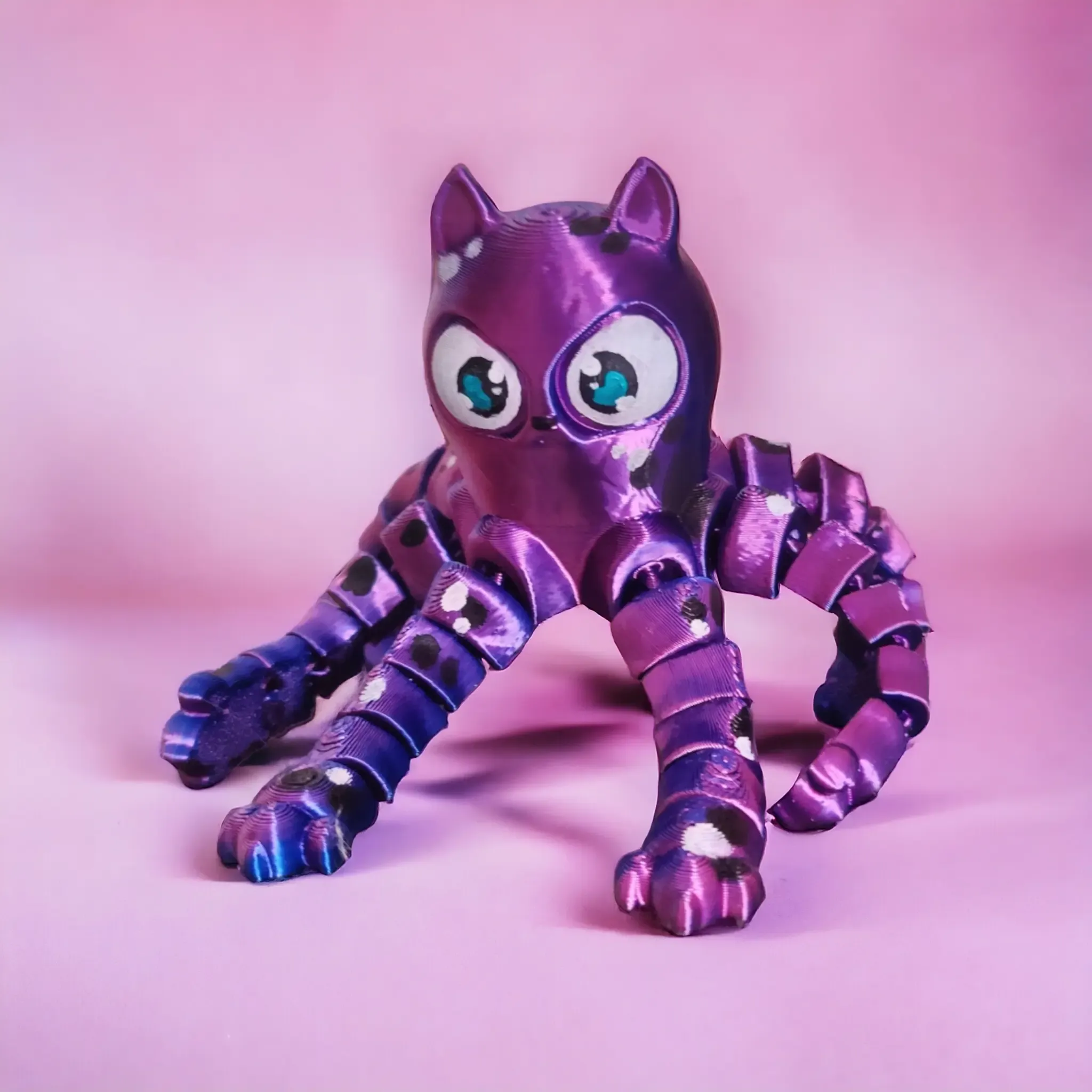 Cute Flexi Articulated Grumpy Cat / Octapus ( Support Free )