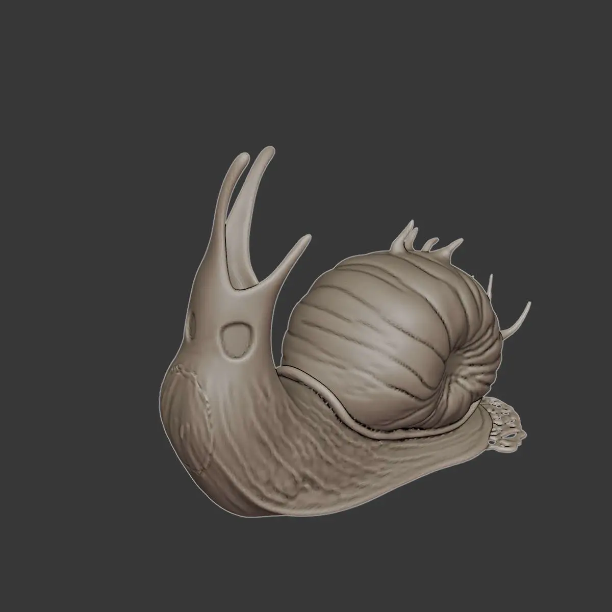 Slug Figurine 3D Model – Realistic Slug Animal Printable STL