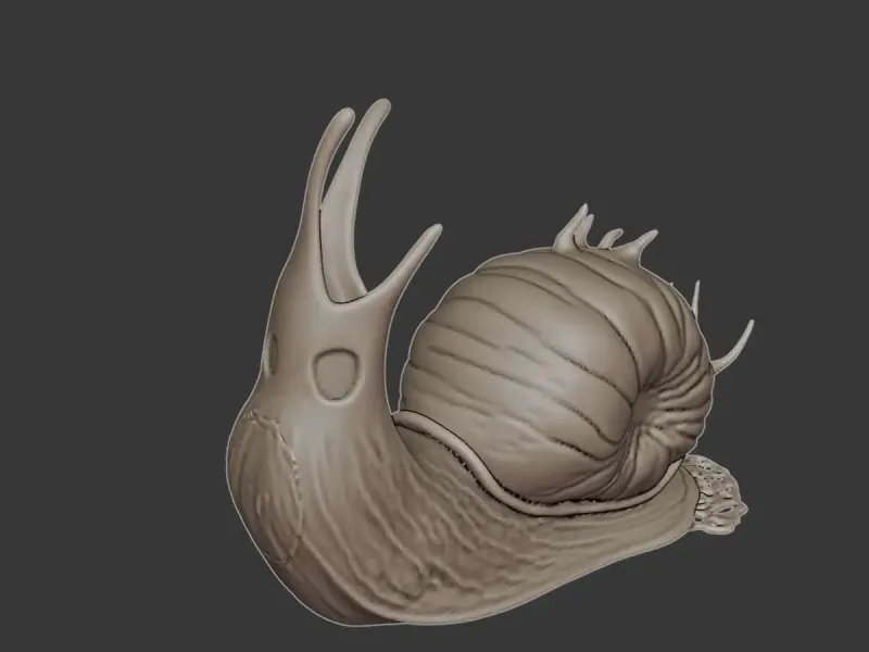 Slug Figurine 3D Model – Realistic Slug Animal Printable STL