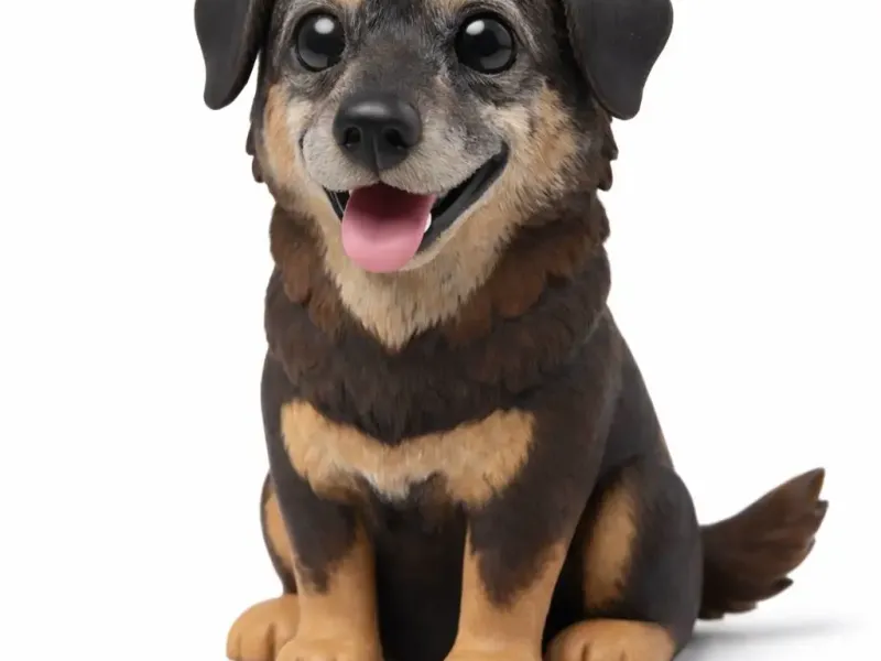 Elderly mixed-breed dog