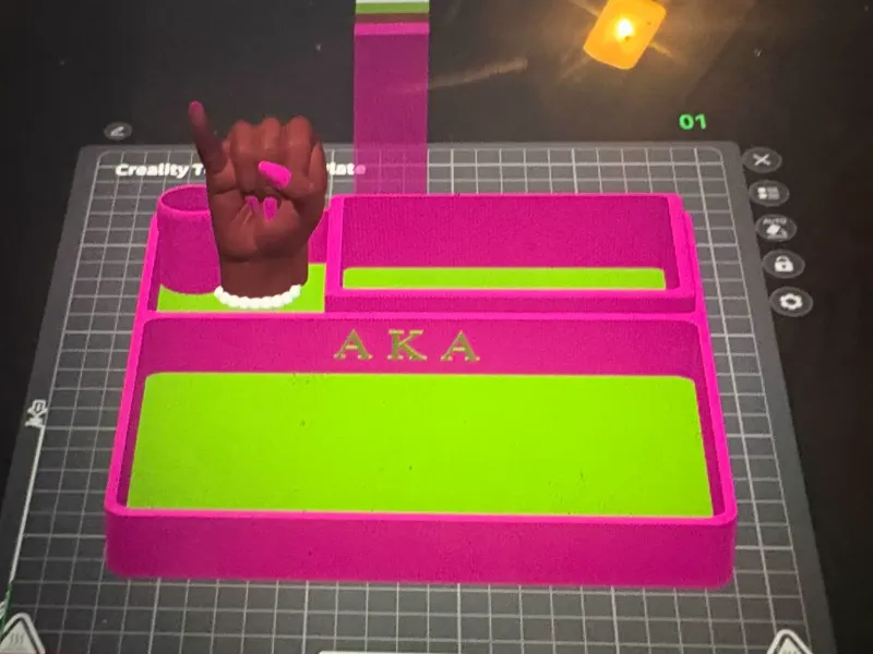 Alpha Kappa Alpha Rolling Tray