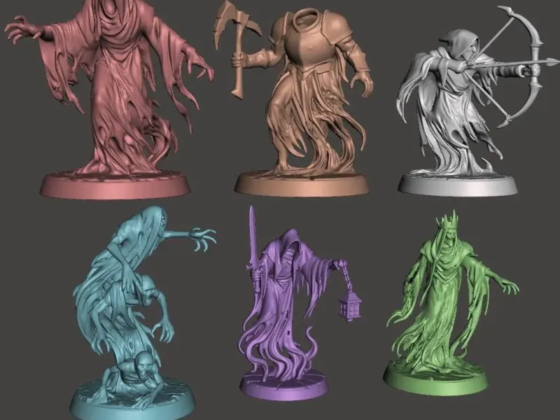 Bundle of 6 figurines  tabletop games skirmish death warband