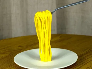 Floating Spaghetti Sculpture Surrealist Sculpture