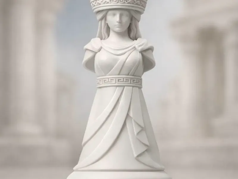 Queen Athena Chess Piece